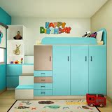 儿童房家具套装定制小孩房单人床男孩女孩家具组合卧室家具