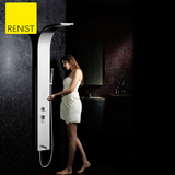 RENIST304不锈钢淋浴屏套装 恒温增压时尚淋浴花洒淋浴柱淋浴喷头