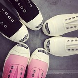 懒人一脚蹬女鞋韩版白色黑色粉色帆布鞋女学生休闲鞋女板鞋小白鞋