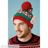 英国NEXT男装代购201510 圣诞精灵毛线帽