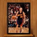 库里出道装饰画呆萌勇士队NBA海报篮球明星创意生日礼物壁挂墙画