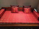 定做罗汉床垫子海绵椰棕垫子五件套十件套古家具套件红木沙发套件