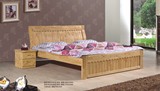 包邮柏木床1.51.8米 卧室婚床中式简约现代双人床 时尚全实木家具
