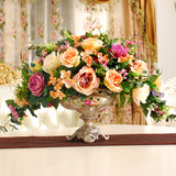 欧式仿真花套装 餐桌摆设花 客厅装饰假花套装 时尚整体花艺套装