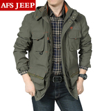 2015春季新款AFS JEEP战地吉普冲锋上衣夹克户外休闲男士春秋外套