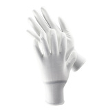 KIT 白色尼龙掌部PU浸胶劳保手套 防滑耐磨透气贴手线手套打包用