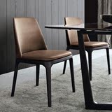 Poliform实木餐椅A级水曲柳餐桌椅书椅意大利设计Grace chair