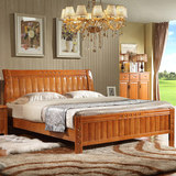 特价实木床橡木床双人高箱床简约现代1.5.1.8.1.35.1.2.1米包邮