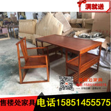 新中式桌子免漆老榆木书桌实木书法画案办公桌禅意茶桌家具书椅