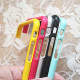 清新糖果色iphone6plus烤漆彩色边框苹果5s手机塑料边框超薄外壳
