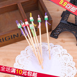 9.9百货卡通中国娃娃可爱造型 竹制 木质耳勺 挖耳勺 掏耳朵