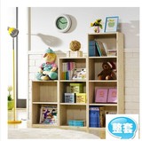 儿童实木书柜玩具收纳柜松木储物柜简易小书架格子柜