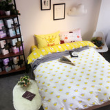 全棉简约韩式三四件纯棉套件床上用品学生儿童寝室宿舍床单上下铺