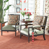 特价欧式实木雕花单人沙发椅新古典奢华单人高背椅法式原木沙发椅