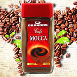 德国Grandos 格兰特摩卡黑咖啡无糖速溶纯咖啡粉100g  新藏外包邮