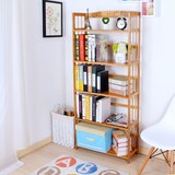 书架置物架简易桌上创意书架现代书桌组合儿童办公书柜实木