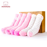 小米米袜子秋冬加厚保暖毛巾长筒袜（3双)minimoto宝宝袜子婴儿袜