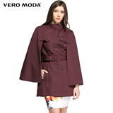 Vero Moda2016新品斗篷披肩双排扣女大衣外套316121013