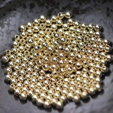 美国大厂原装进口14K包金光身金珠子定位珠手链项链水晶隔珠特价