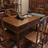 茶桌椅组合实木功夫茶桌茶艺泡茶台仿古小户型家具中式南榆木茶几