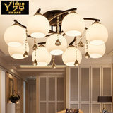 美式客厅灯现代简约创意圆形吸顶灯餐厅卧室厨房温馨灯