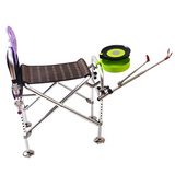 台钓椅配件加厚钓椅子可升降垂钓鱼凳子新款不锈钢折叠多功能炮