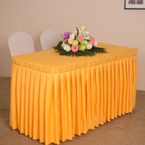 酒店办公会议桌裙桌布台布 展会长条签到桌台裙桌罩桌套布艺定制