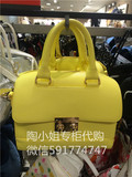 陶小姐C＆A专柜代购 女式荔枝纹通勤手提包斜跨包 黄色200147687