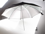 摄影33寸反光伞 柔和白色影室棚 热靴灯闪光灯 摄影灯金属伞