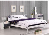 瑞信家具卧室简约现代双人床 1.5米经济型架子床单人床板式床808