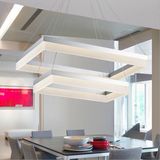 led吊灯创意个性现代简约亚克力长方形客厅餐厅卧室艺术吊灯大气