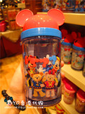 香港迪士尼代购 十周年米奇耳朵米妮达菲雪莉玫 儿童吸管背带水壶