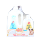 强生婴儿牛奶沐浴露1L+燕麦滋养沐浴露300ml 宝宝沐浴乳温和滋养