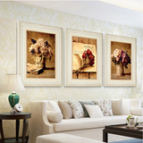 简欧现代客厅装饰画 沙发背景墙画有框画 室内房间壁画餐厅挂画