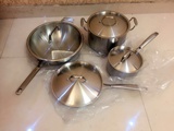 双立人炒锅、汤锅、煎锅、奶锅炖锅套装四件套