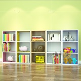 逸鑫姿 儿童书柜 自由组合格子柜书架 简易储物柜 可带门小收纳柜
