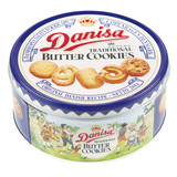 印尼进口零食品 皇冠丹麦曲奇饼干 200g 原味/巧克力腰果 罐装