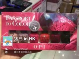 香港代购OPI指甲油迷你六支套装酒红 珊瑚色 樱桃红 3.75ml*6只