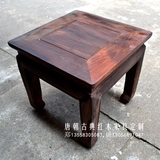 【唐朝】古典红木家具老挝大红酸枝四方凳交趾黄檀板凳方凳换鞋凳
