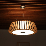 新中式吊灯 现代大气客厅卧室餐厅实木质灯具创意北欧日式木艺灯