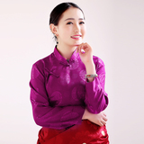 西藏民族服装 藏袍女藏装长袖衬衣女汉服改良上衣秋冬新款衬衫女