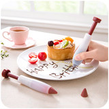 居家家 硅胶蛋糕写字裱花器 果酱巧克力笔 蛋糕DIY装饰烘培小工具