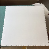 瓦楞4 6 8 10 12寸方形生日蛋糕盒配套 内托 白色底托 蛋糕垫片