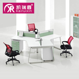 凯瑞鑫现代简约办公家具简易3人组合职员电脑桌办公桌 员工电脑桌