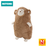 NITORI 刺猬猴子暖手抱枕 吸湿发热系列插手午睡枕 毛绒玩具