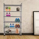 简易不锈钢鞋架加厚加固加宽多层鞋柜创意组合鞋厨厅收纳柜储物架