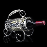 镀银炮车红酒架不锈钢酒托创意酒吧家居时尚欧式摆件酒瓶架酒具