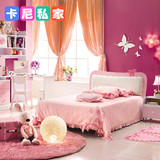 儿童床女孩 欧式童床公主床 大童单人床卧室家具组合儿童房童床