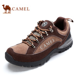 Camel骆驼户外登山鞋休闲运动跑步徙步鞋系带男鞋夏季男反绒皮
