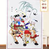 【十张包邮】春牛图 天津杨柳青年画中国梦娃娃海报股票牛市礼物